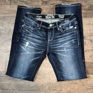 Buckle Black Women's Straight Leg Distressed Jeans